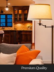 Caden LED Swing Arm Floor Lamp