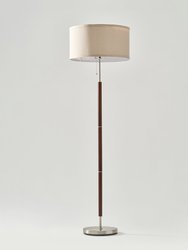 Carter LED Floor Lamp - Walnut