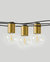 Glow Globe LED String Lights - G40, 1W, 26 Ft, 2700K