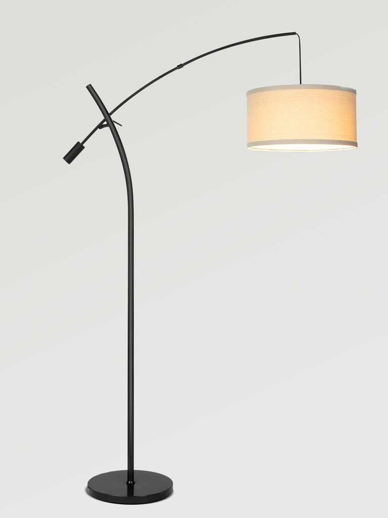 Grayson LED Arc Floor Lamp - Black