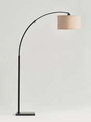 Logan LED Arc Floor Lamp - Black