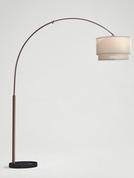 Mason LED Arc Floor Lamp - Bronze