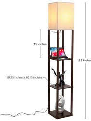 Maxwell USB LED Shelf Floor Lamp