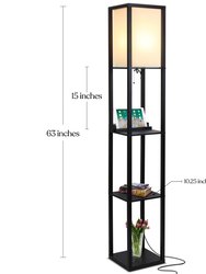 Maxwell Wireless Charger LED Shelf Floor Lamp