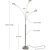 Orion 5 LED Arc Floor Lamp with 5 Lamp Heads