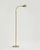 Regent LED Floor Lamp with Gooseneck Arm - Brass