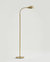 Regent LED Floor Lamp with Gooseneck Arm - Brass