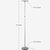 Sky Flux LED Torchiere Floor Lamp with Color Temperature Changing Light Options