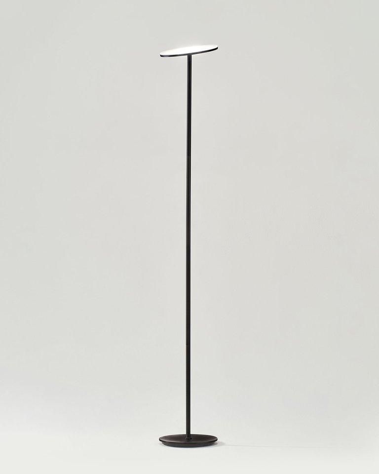 Sky LED Torchiere Floor Lamp - Gunmetal Black