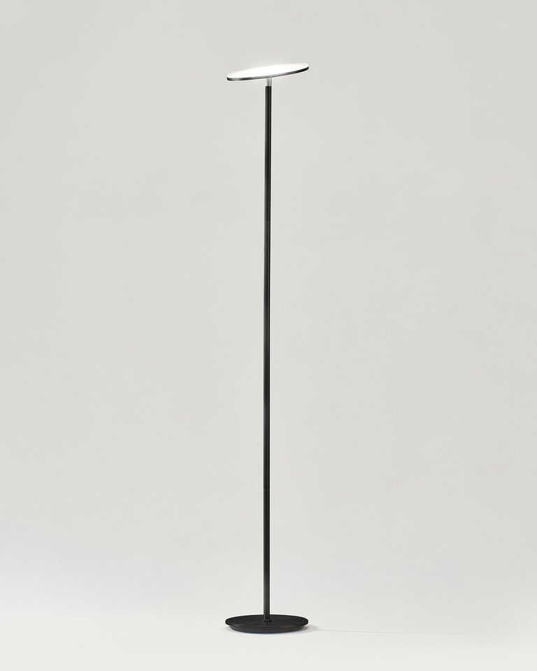 Sky LED Torchiere Floor Lamp - Black