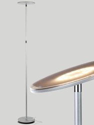 Sky LED Torchiere Floor Lamp - Silver