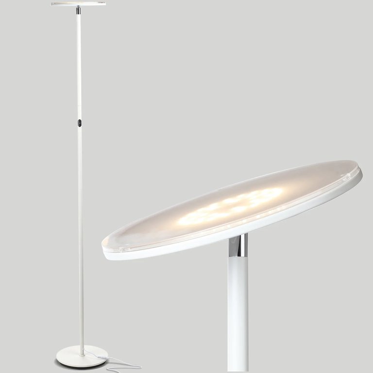 Sky LED Torchiere Floor Lamp - White