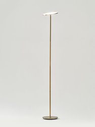 Sky LED Torchiere Floor Lamp - Antique Brass