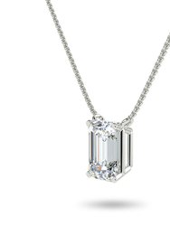 Midnight Emerald Necklace - White Gold