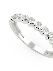 Vega Bezel Band In White Gold - 0.10 Ct. Tw.