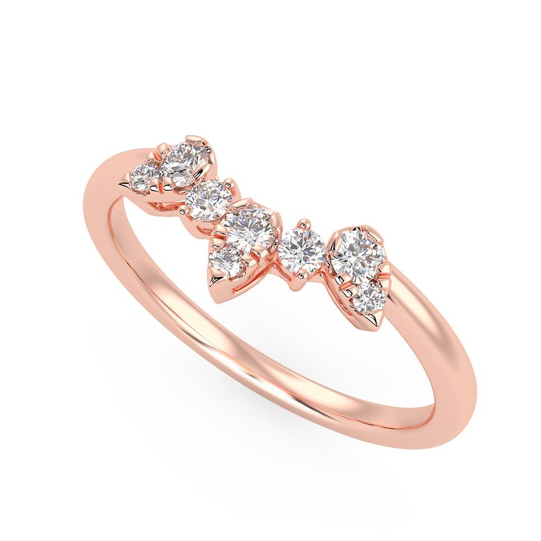 Supernova Band In Rose Gold (0.15 Ct. Tw.)