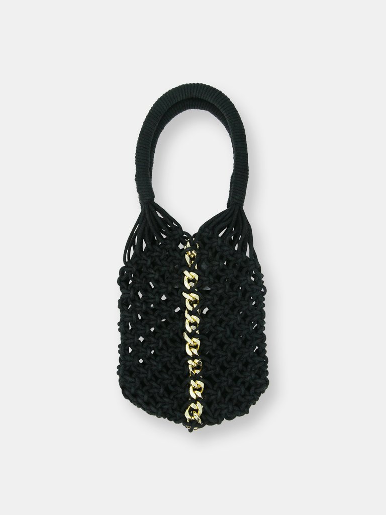 Mini Carmella Bucket Purse - Black