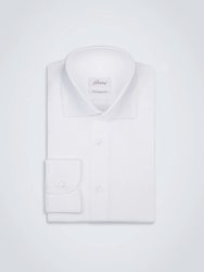 Essential White Ventiquattro Cotton Formal Shirt - White