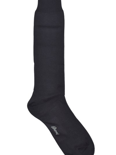 Brioni Men's 100% Cotton Gray Long Socks product