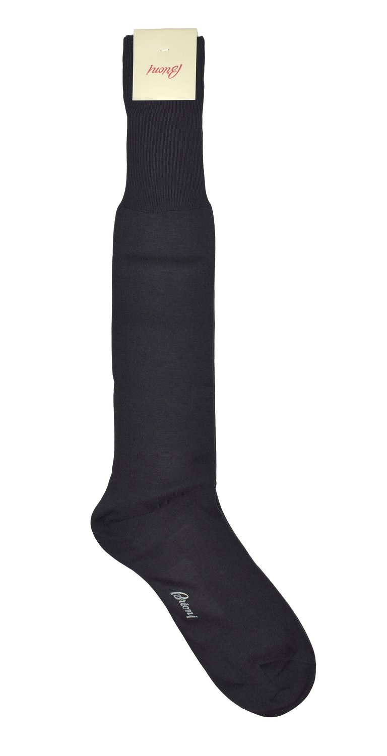 Men's 100% Cotton Gray Long Socks - Gray