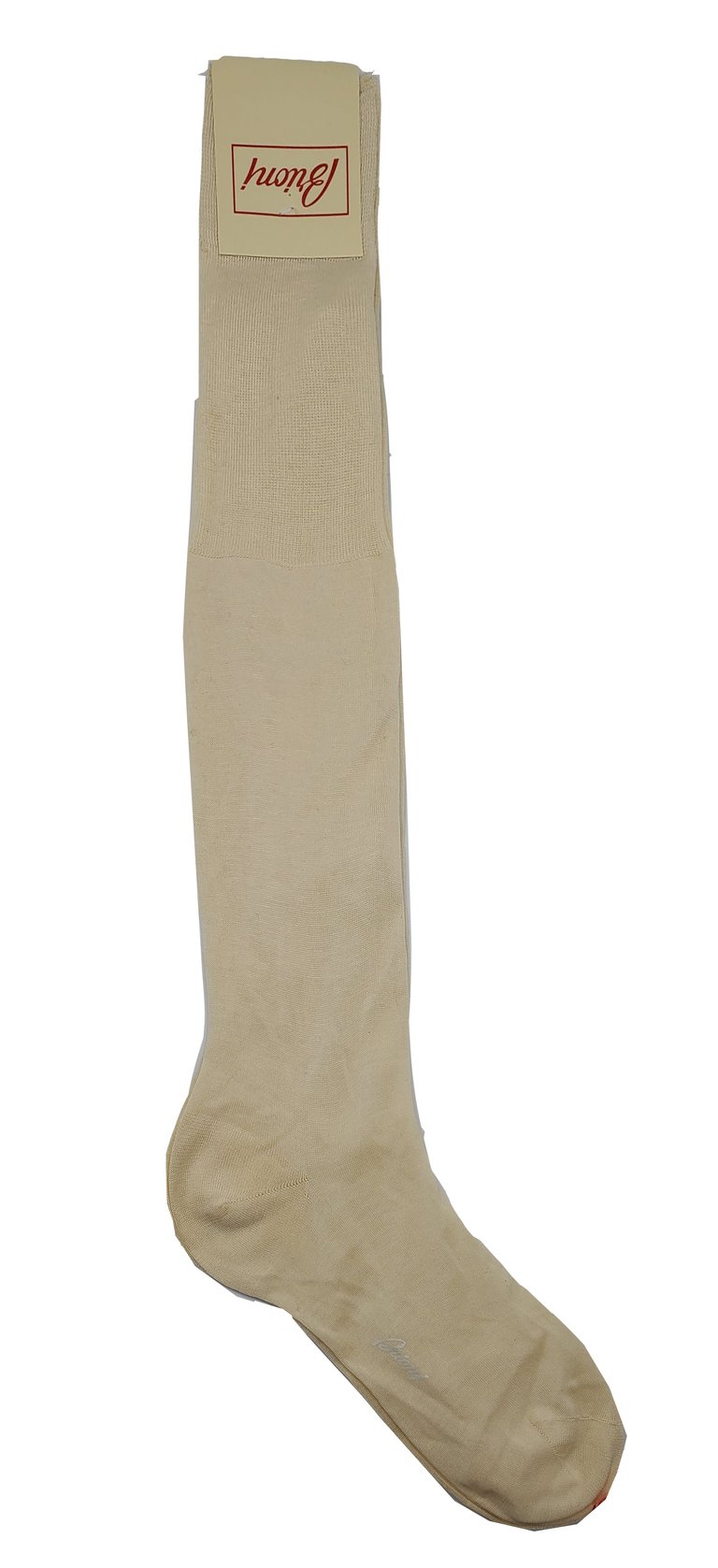 Men's Ivory Long Socks - Beige