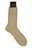 Men's Light Brown 100% Cotton Ribbed Knit Socks - Brown