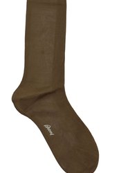 Men's Long Socks - Brown - Brown