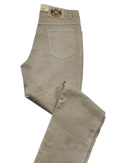 Brioni Men's Marmolada Beige Cotton Denim Jeans product