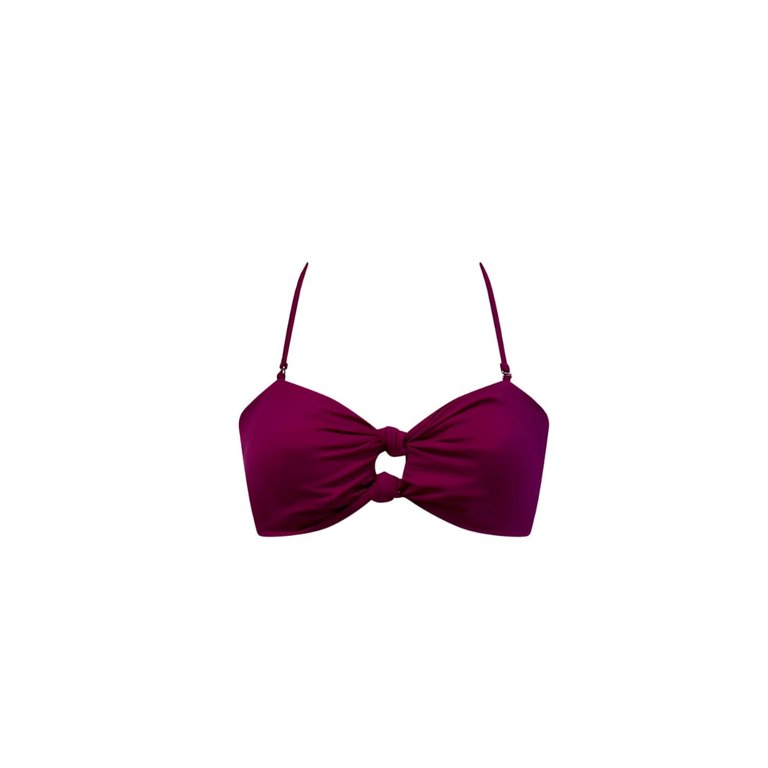 Amanda Bikini Top In Sangria - Sangria