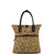 Animal Print Convertible Leather Backpack