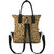 Animal Print Convertible Leather Backpack