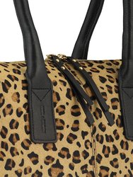 Animal Print Leather Crossbody Shoulder Bag
