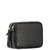 Black Croc Print Leather Crossbody Bag