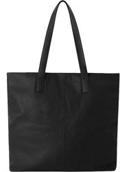 Black Leather Everyday Tote