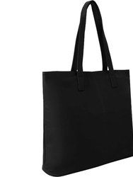 Black Leather Everyday Tote