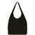 Black Suede Premium Leather Hobo Boho Shoulder Bag