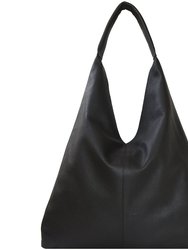 Blue Animal Print Premium Leather Boho Hobo Shoulder Bag