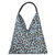 Blue Animal Print Premium Leather Boho Hobo Shoulder Bag