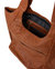 Camel Leather Pocket Tote Shoulder Bag | Bxaib