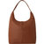 Camel Zip Top Leather Hobo Bag | Bxabd - Camel