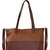 Chocolate And Tan Two Tone Premium Leather Tote Shopper bag