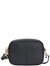Convertible Premium Leather Crossbody Camera Bag Black  - Black