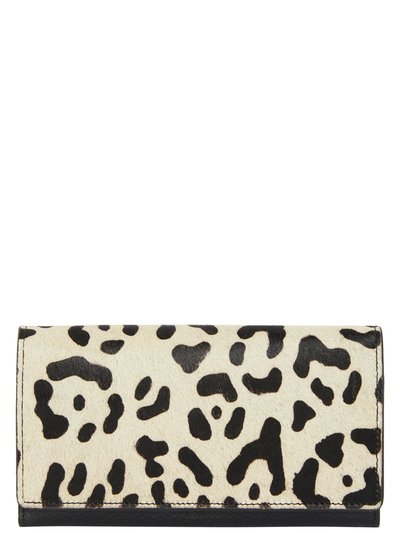 Brix + Bailey Ivory Animal Print Leather Multi Section Purse product