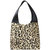 Ivory Animal Print Zip Pocket Premium Leather Shoulder Hobo Bag - Animal Print