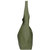 Olive Green Zip Pocket Premium Leather Shoulder Hobo Bag