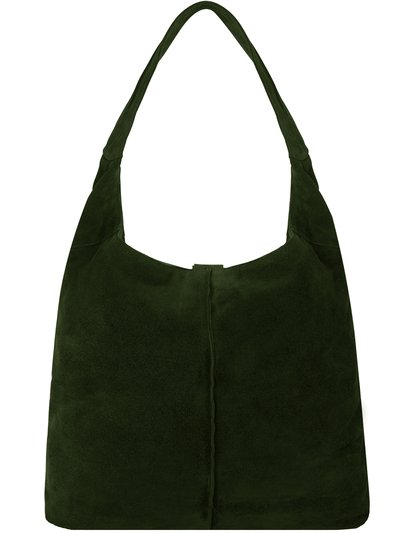 Brix + Bailey Olive Soft Suede Hobo Shoulder Bag product