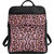 Pink Animal Print Premium Leather Flap Pocket Backpack