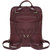 Plum Premium Unisex Leather Flap Pocket Backpack