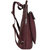 Plum Premium Unisex Leather Flap Pocket Backpack