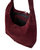 Plum Soft Suede Hobo Shoulder Bag